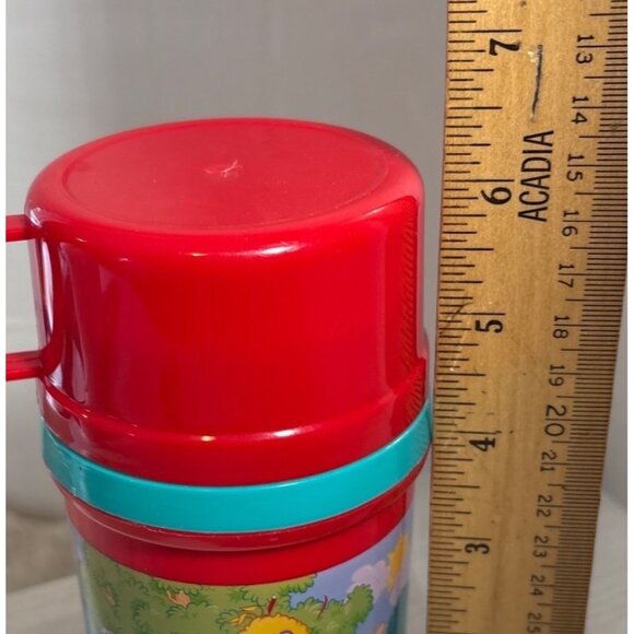 Sesame Street Red Plastic Thermos With Handle 2010 - Picture 9 of 11